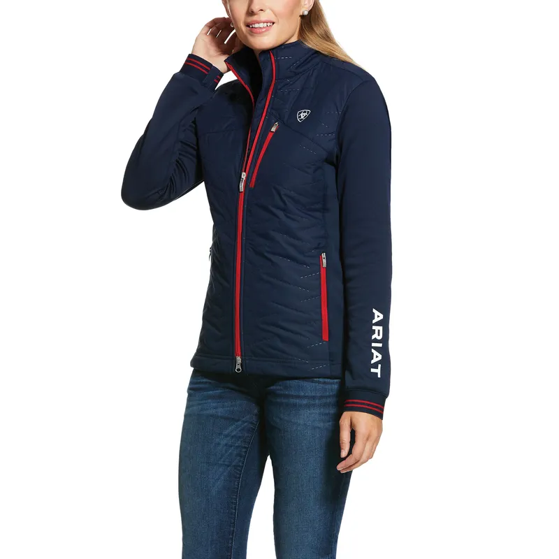 Ariat Hybrid Insulated Jacket Ladies in Team Navy-1